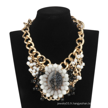 Big Queen avec collier chaîne et pierres chaudes (XJW13601)